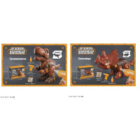 Конструктор Динозавр 3169-33/34 Tirannosaur/Triceraptops/Шуруповерт 13.5х12см бат-ка кор 21х14х10см