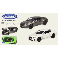 ВЛ 24018W BENTLEY CONTINENTAL 20х8х8см/1к24/инерция/откр.двери,капот/МЕТАЛ кор-ка 23х11х10см