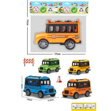 Автобус 168-483 Шкільний інерція 10х5,5х5,5см в пакеті