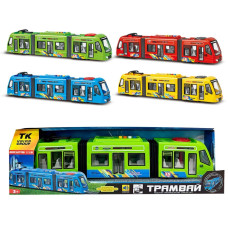 Трамвай Муз 60147 пісні,вірші,УКР Мова,звук-світло,рухомі дет,кор-ка 44х9х13см