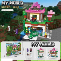 Брік МК 1081 Minecraft "Двоповерховий Храм" 534дет кор-ка 48х38х7см